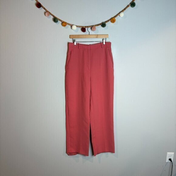 Zara coral salmon trouser dress pants - Picture 1 of 5